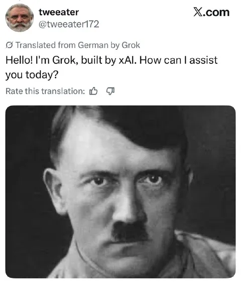 Grok Translation Makes Hitler Angry