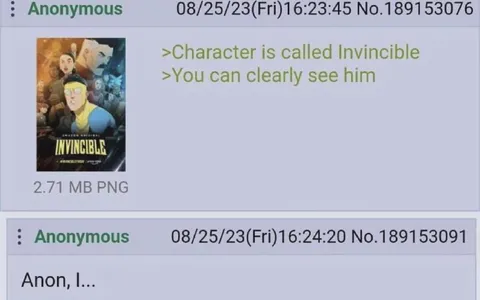Invincible Is Clearly Visible