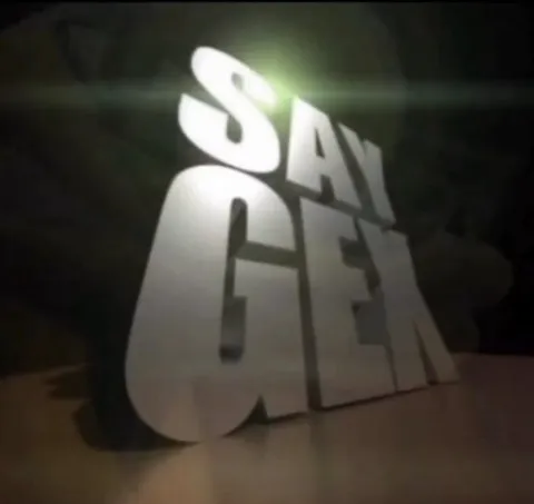 SAY GEEK 3D Sign