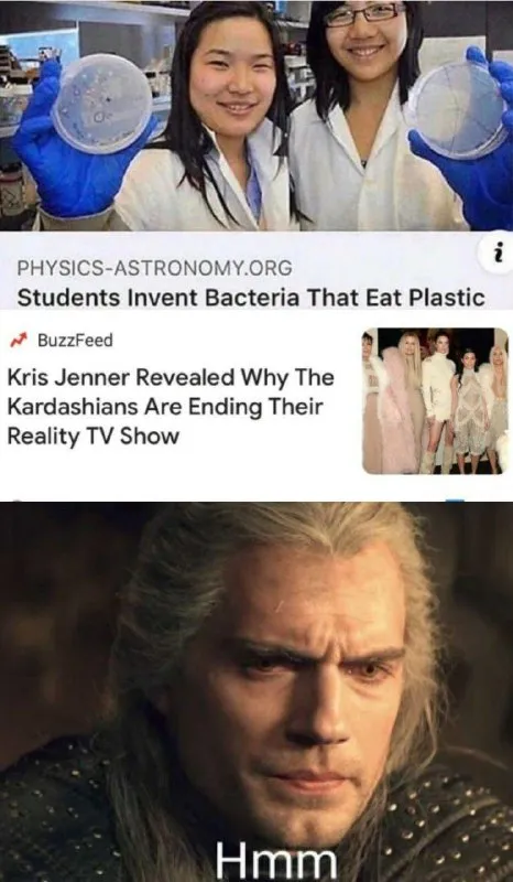 Geralt Reads Strange Headlines