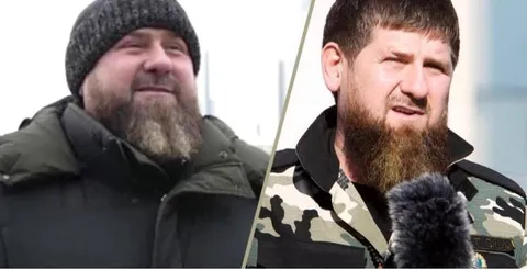 Кадыров до и после надувания