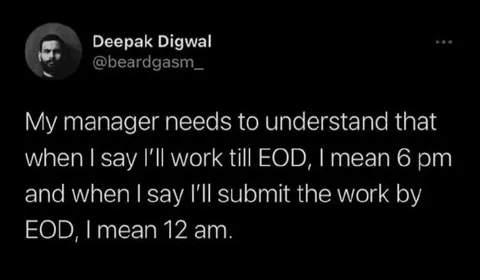 EOD Means Two Different Things