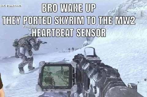 Skyrim Heartbeat Sensor in MW2