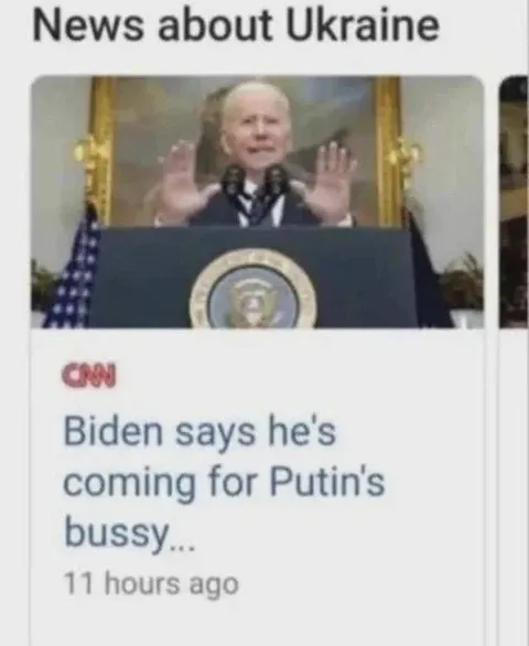Biden Coming for Putin's Bussy
