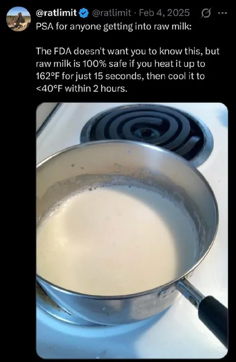Raw Milk Safety Advice
