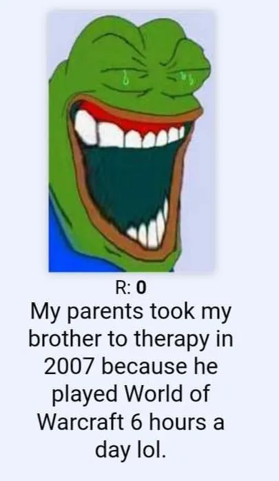Pepe Laughing at Warcraft Therapy