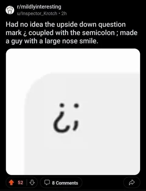 Upside-Down Question Mark Smile
