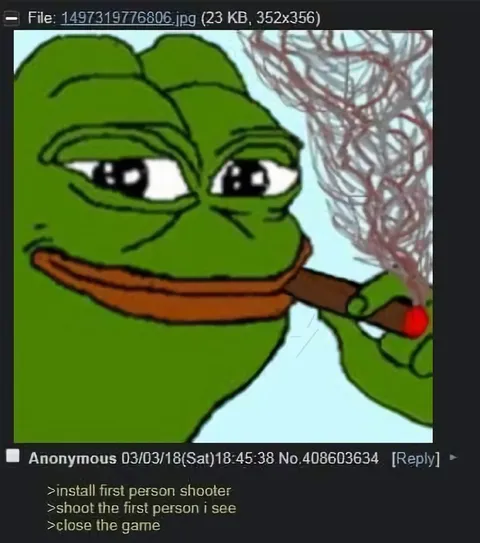 Pepe играет в шутер