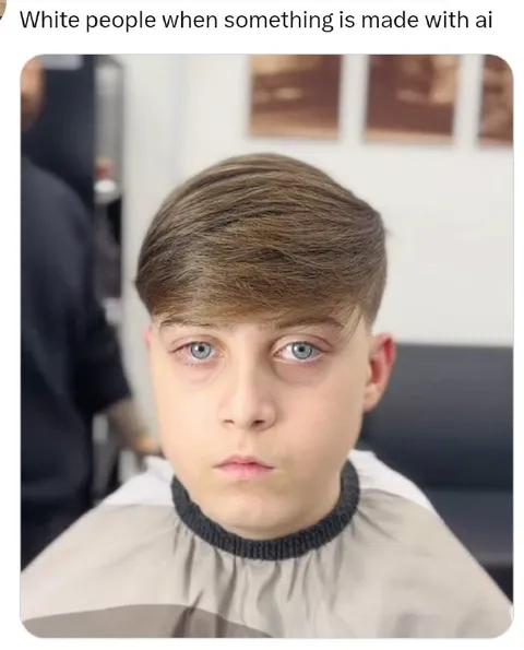 White People Seeing AI Haircuts
