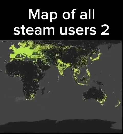 Map of All Steam Users 2