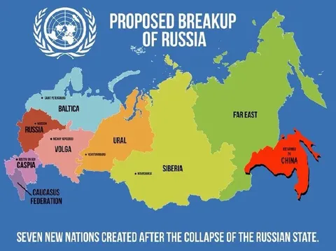 Proposed Breakup of Russia Map