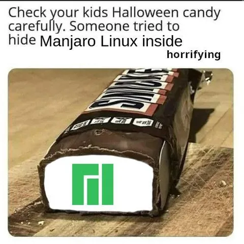 Manjaro Linux Halloween Candy