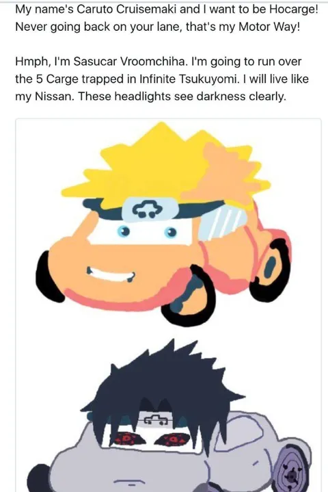 Naruto Cars Character Introductions