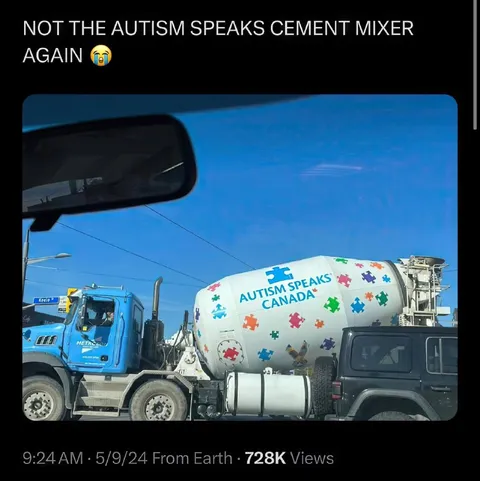 Autism Speaks Cement Mixer