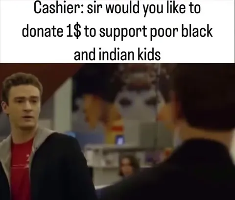 Cashier asks for a donation