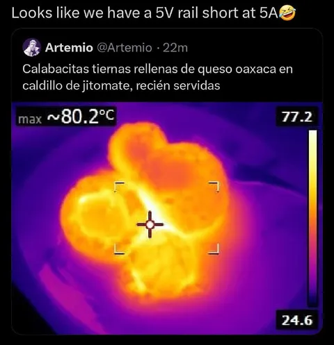 Calabacitas recién servidas