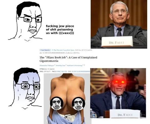 Fauci Pfizer Boob Job Reaction