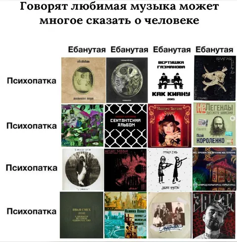 Любимая музыка психопатки