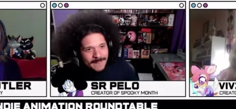 Sr Pelo Drinks During Roundtable