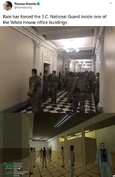 National Guard in the White House