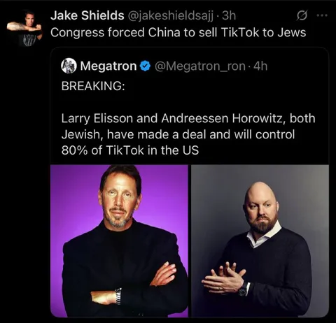 TikTok Sold to Jewish Billionaires