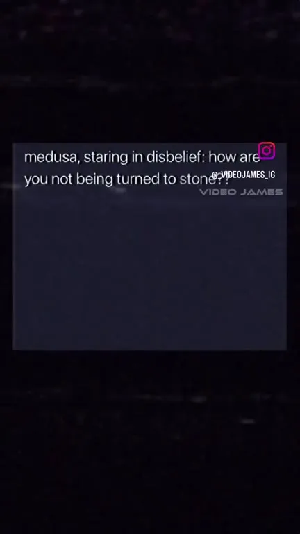 Medusa Stares in Disbelief