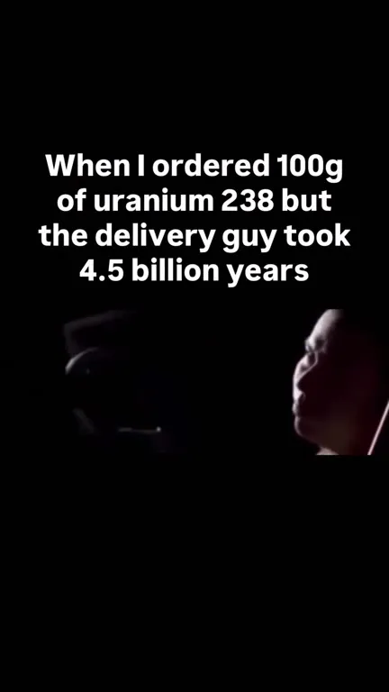 Uranium Delivery Takes 4.5 Billion Years