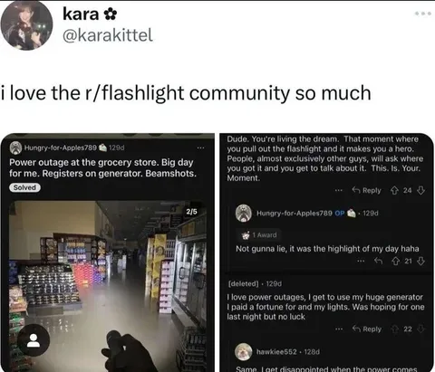 Flashlight Community Power Outage