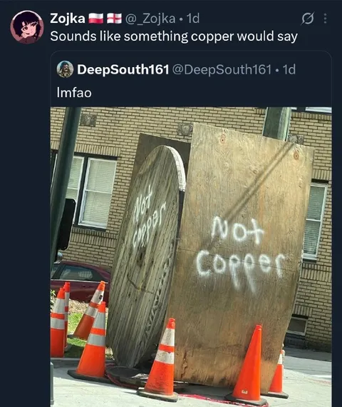 Sounds Like Something Copper Would Say