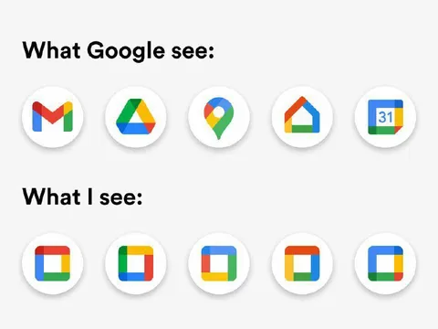 What Google sees versus me