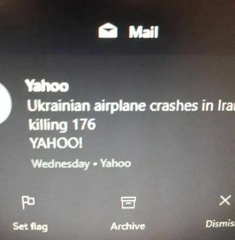 Yahoo Celebrates Airplane Crash
