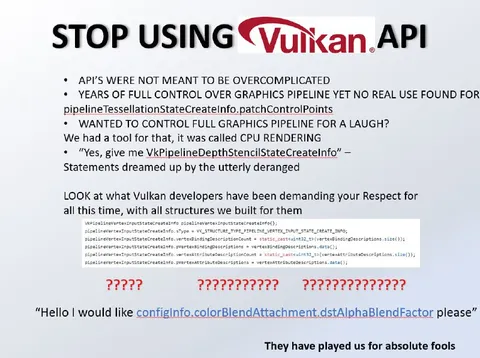 Stop Using the Vulkan API