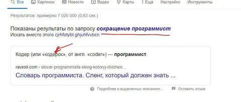 Сокращение слова программист