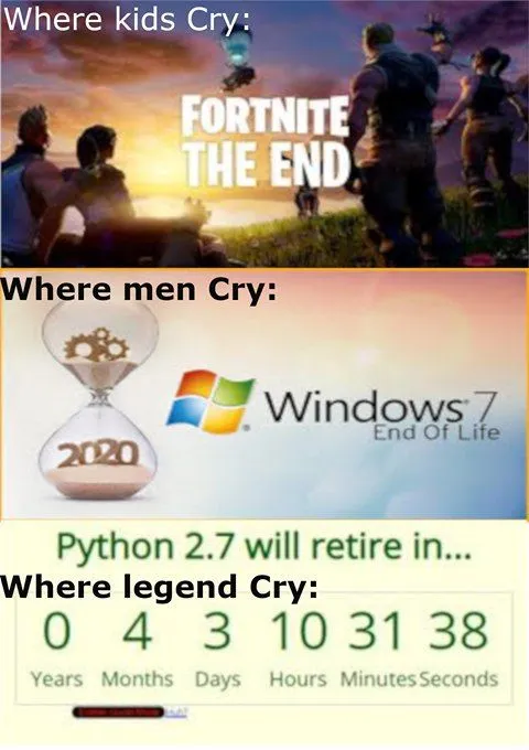 Where Legend Cry: Python 2.7
