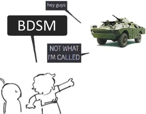 Armored Vehicle Corrects BDSM Label