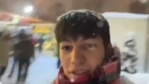 Селфи под снегом