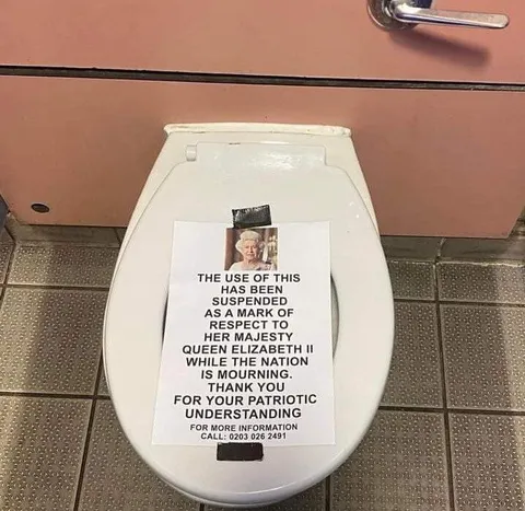 Queen Elizabeth Toilet Closure Notice