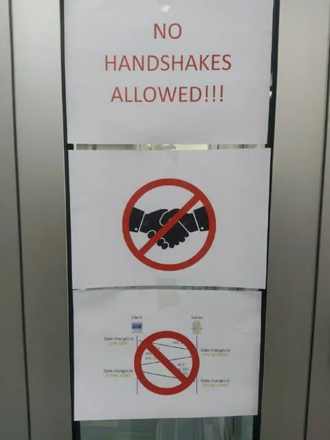 No Handshakes Allowed