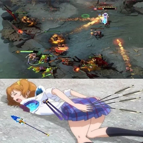 Dota Miss Hits Anime Girl