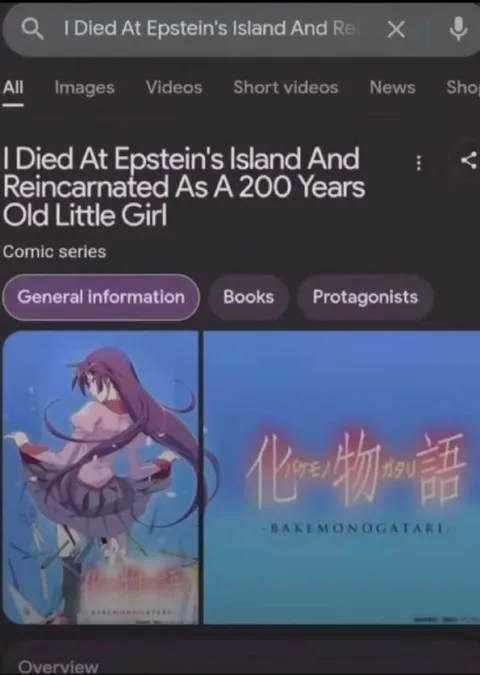 Epstein Island Bakemonogatari Search
