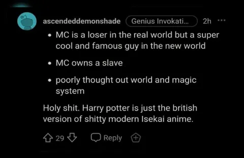 Harry Potter Is British Isekai