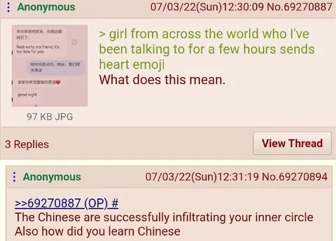 Chinese Heart Emoji Confusion
