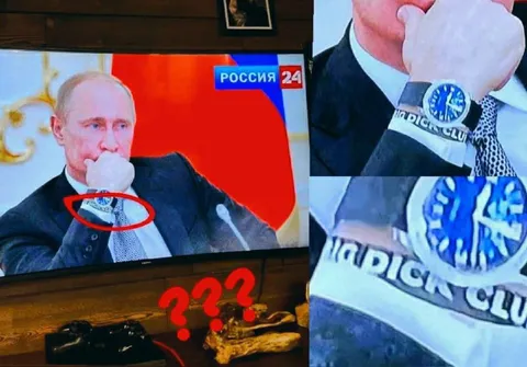 Путин и странные часы