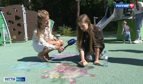 Интервью на детской площадке