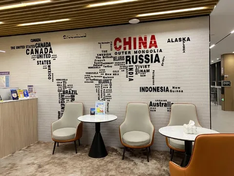 World Map Made of Country Names