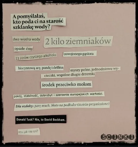 Kto poda szklankę wody