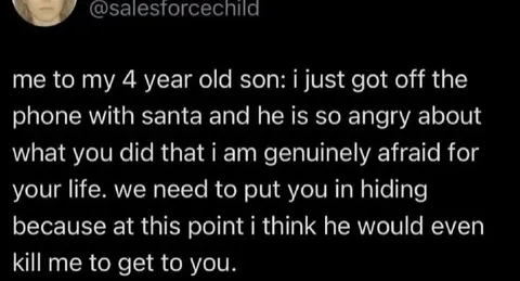 Santa Is Angry With You