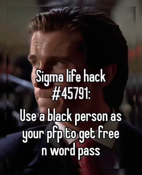 Sigma Life Hack N-Word Pass