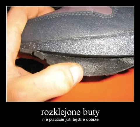 Rozklejone buty