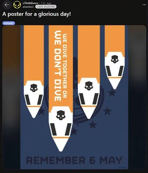 Remember 6 May Helldivers Poster